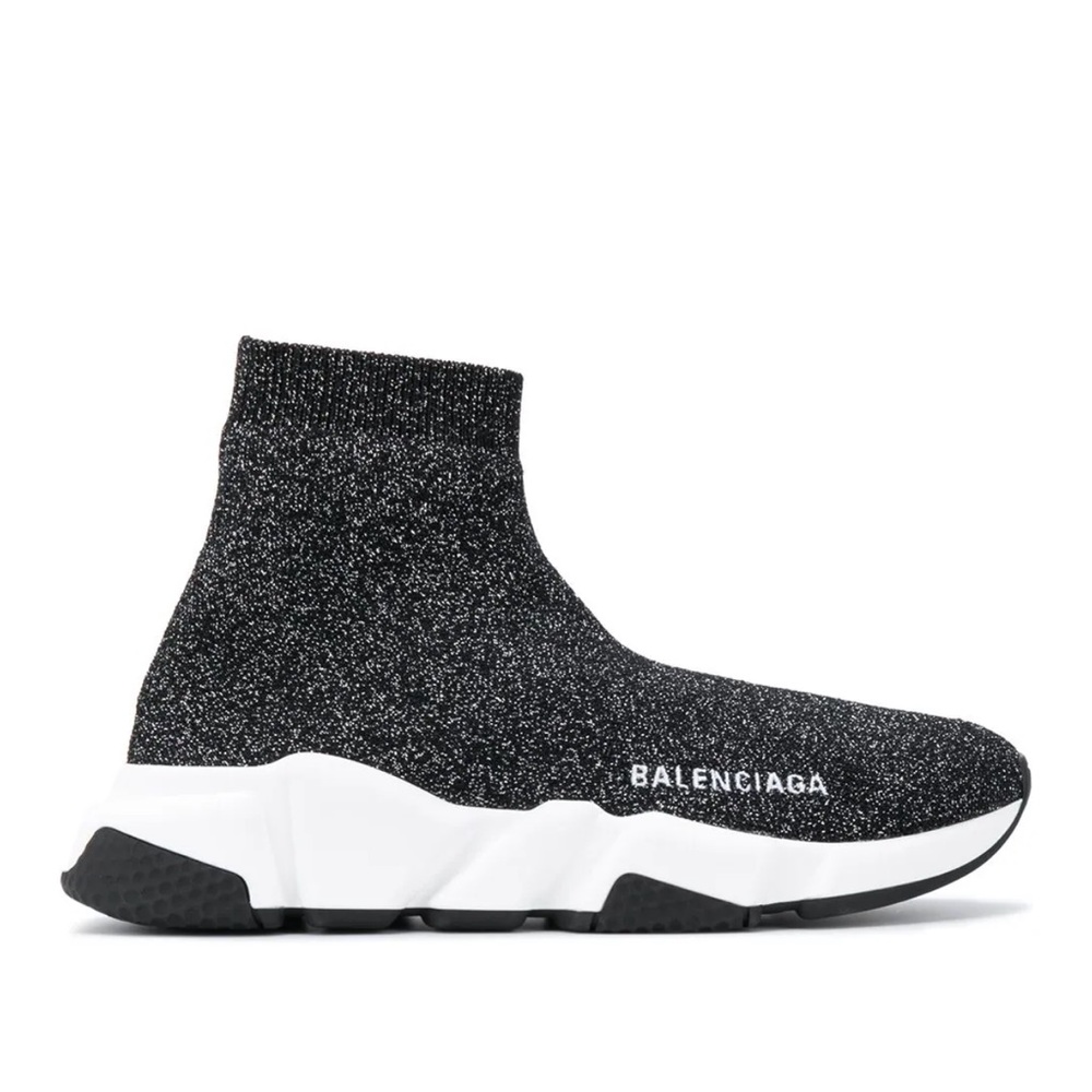 Balenciaga Speed stretch-knit Metal sneakers